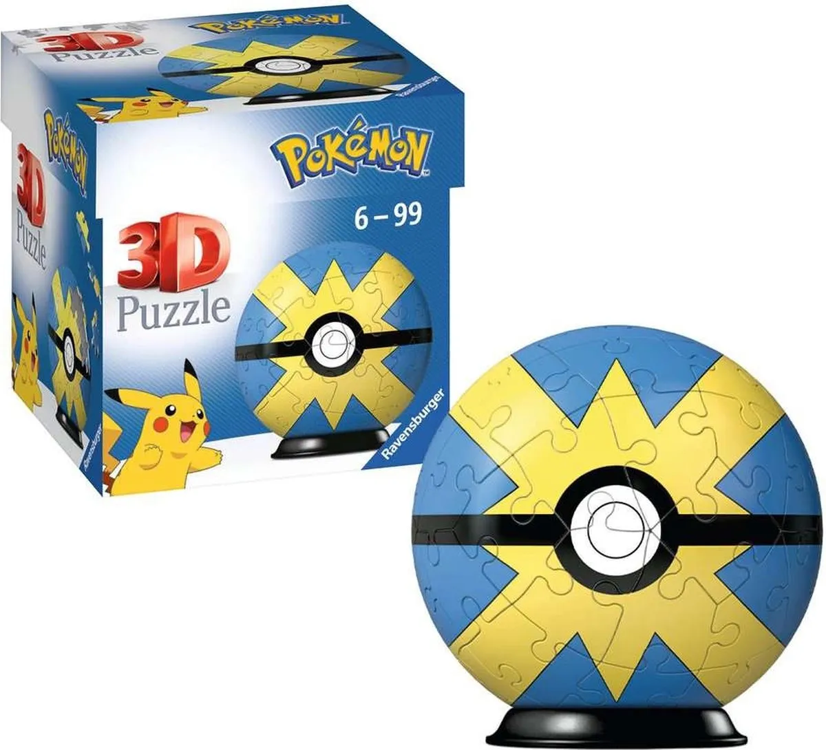 Ravensburger Pokémon Quick Ball 3D Puzzel - 54 Stuks - Multicolor