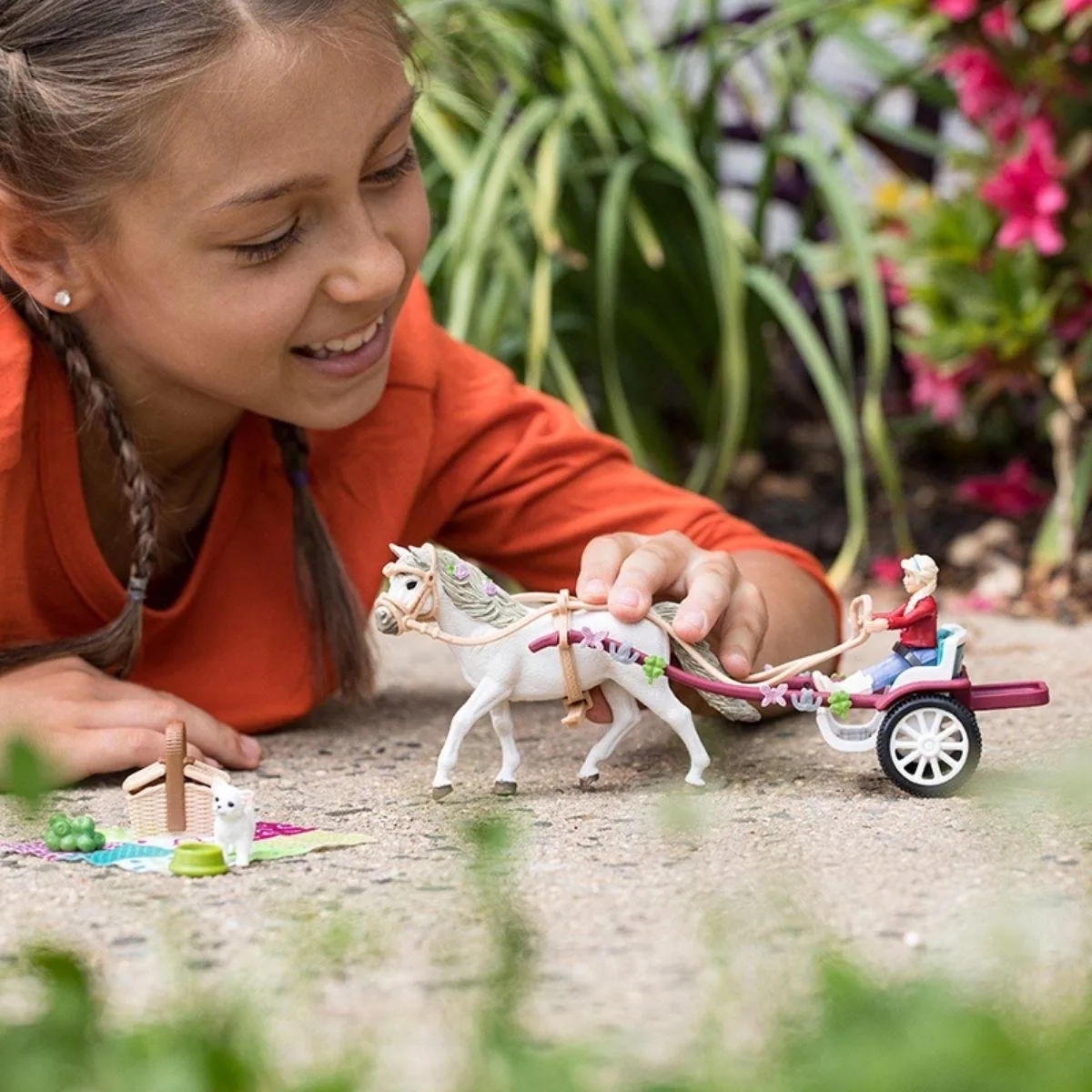 Schleich Horse Club Speelfigurenset Koets 42467 - 33 Onderdelen - Multikleuren