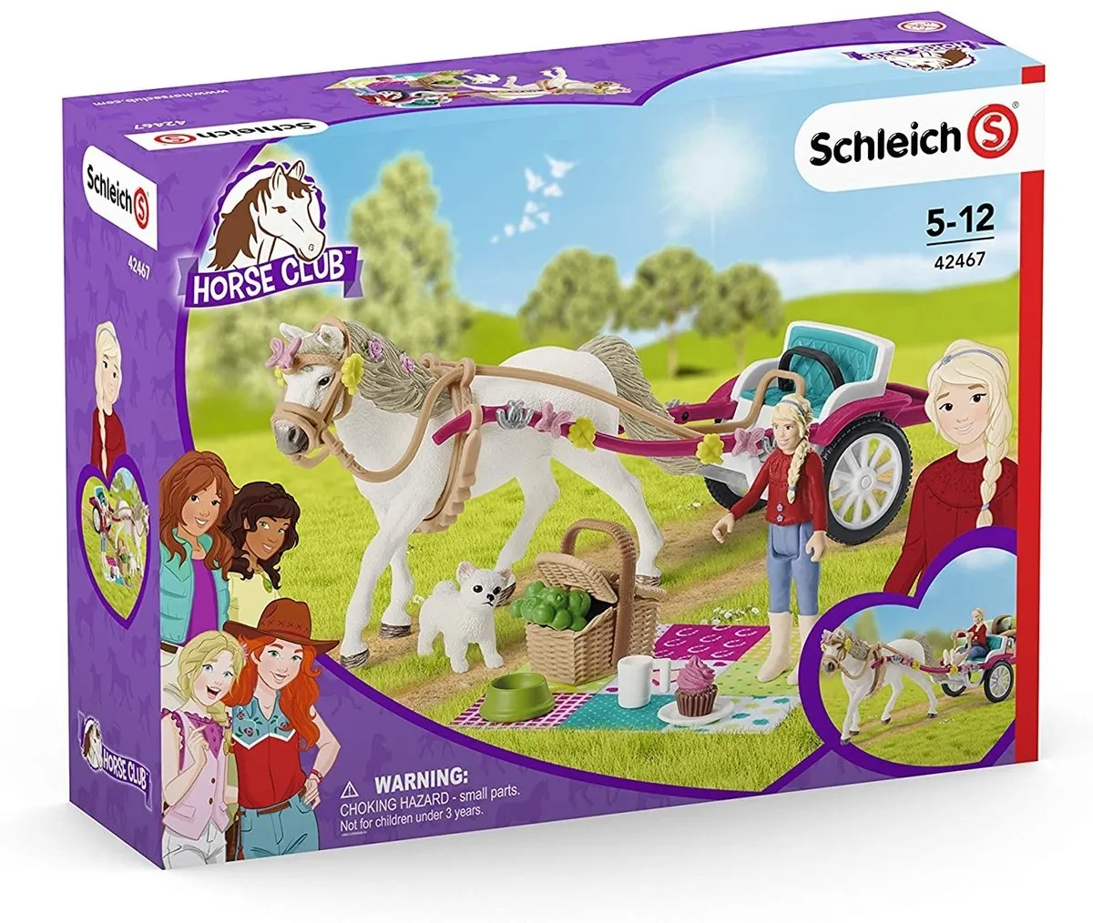Schleich Horse Club Speelfigurenset Koets 42467 - 33 Onderdelen - Multikleuren