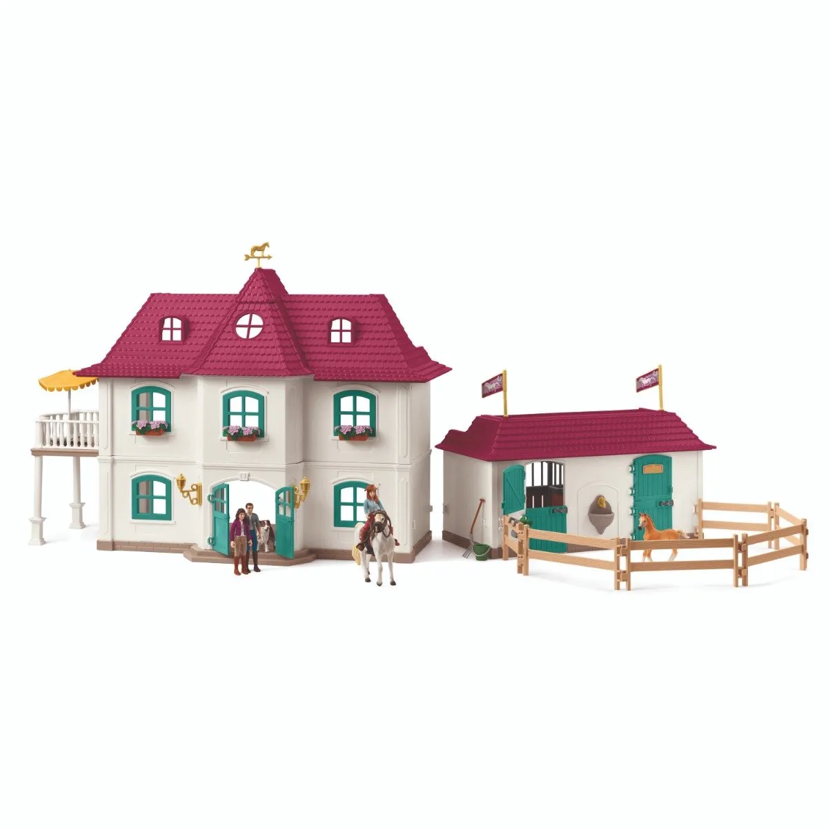 Schleich Horse Club Lakeside Landhuis en Stal 42706 - Multikleur
