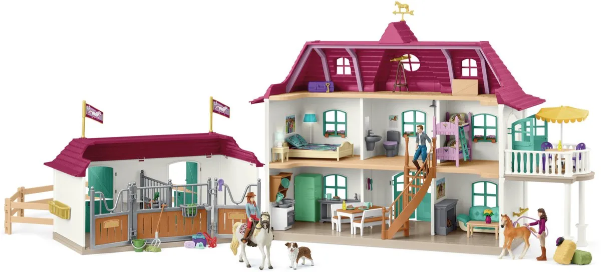 Schleich Horse Club Lakeside Landhuis en Stal 42706 - Multikleur