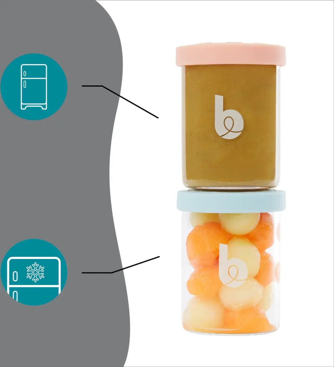 Babymoov Isy Bewaarpotjes - 9 Stuks - Groen