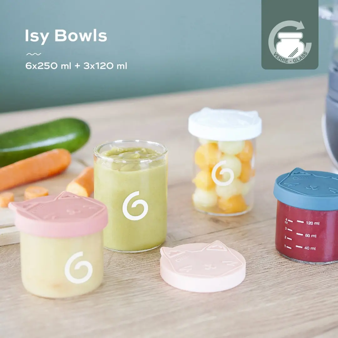 Babymoov Isy Bewaarpotjes - 9 Stuks - Groen