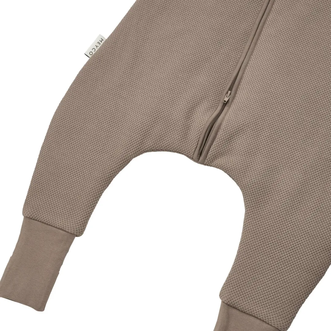 Meyco Slaapoverall Classic - 2.5 TOG - Dark Taupe 104cm - afbeelding 6 van 6