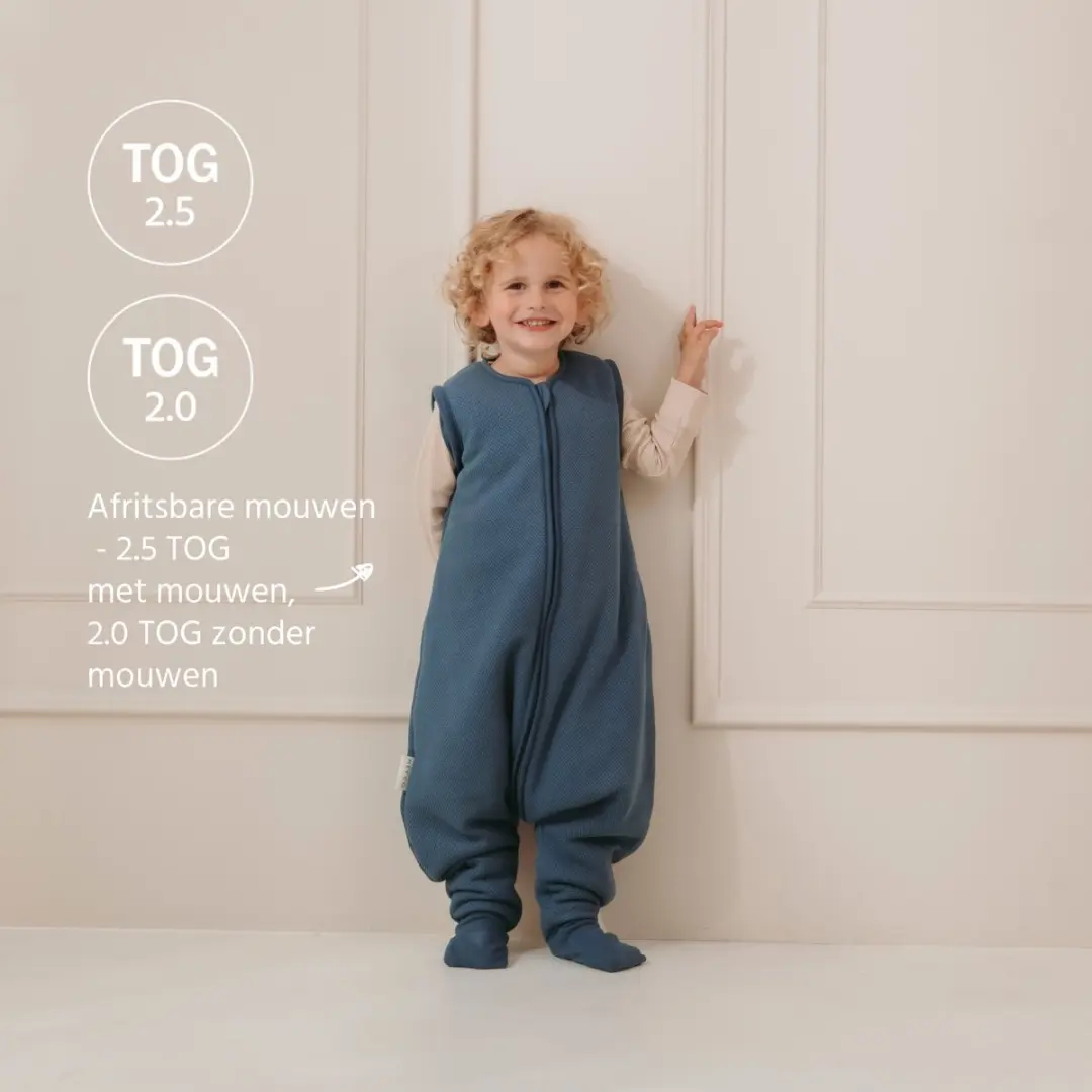 Meyco Classic Slaapoverall Jumper 2.5 TOG - Indigo - afbeelding 4 van 6