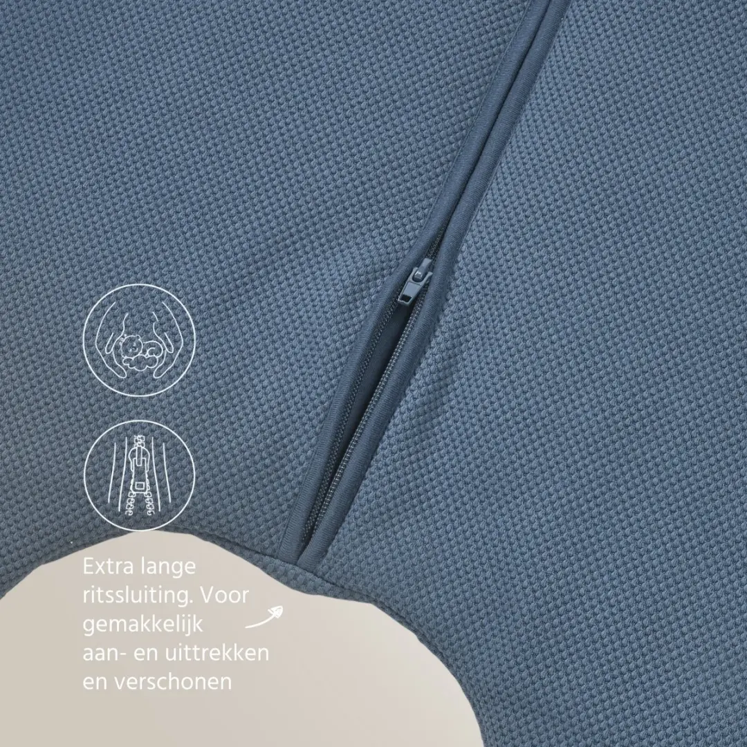 Meyco Classic Slaapoverall Jumper 2.5 TOG - Indigo - afbeelding 2 van 6
