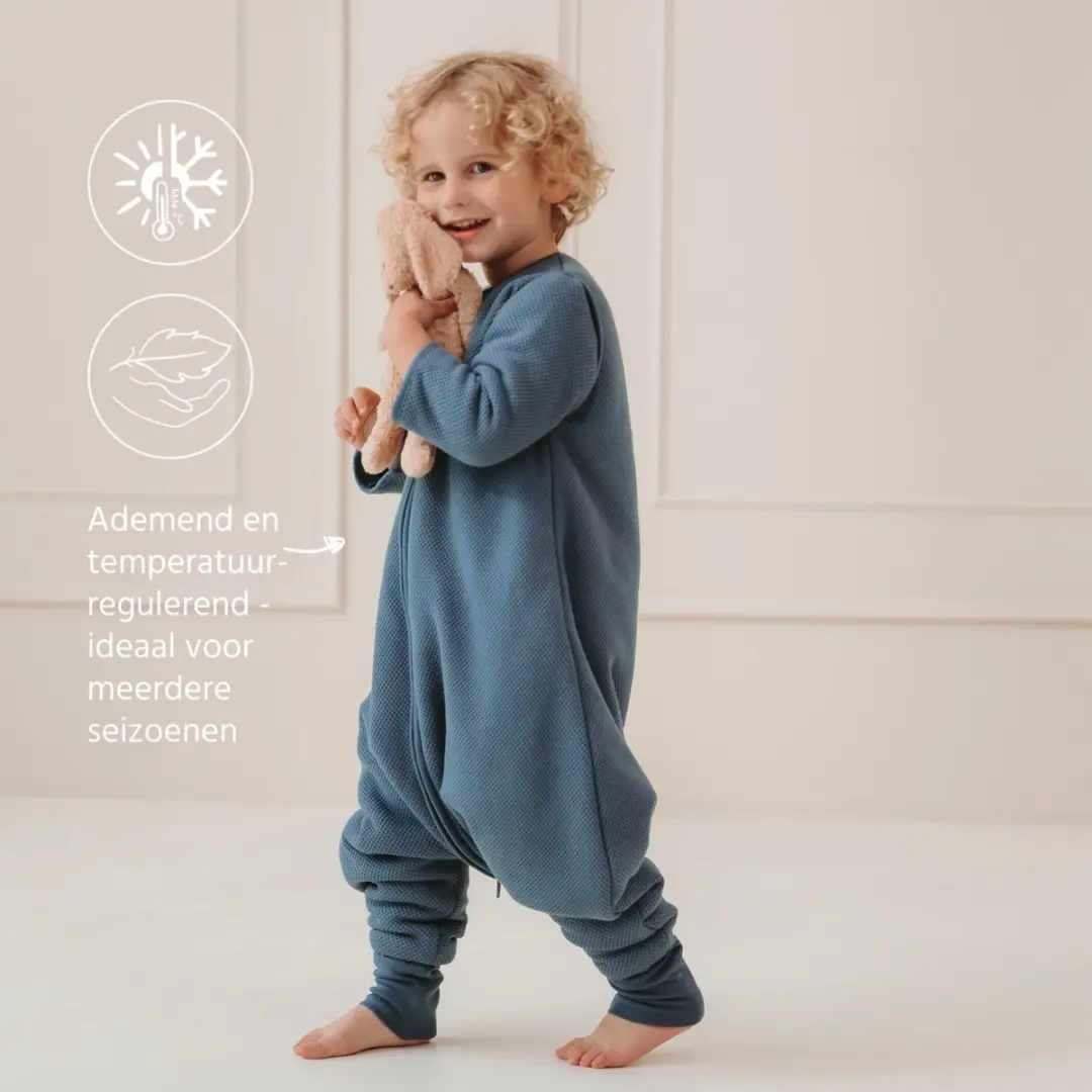 Meyco Classic Slaapoverall Jumper 2.5 TOG - Indigo - afbeelding 6 van 6