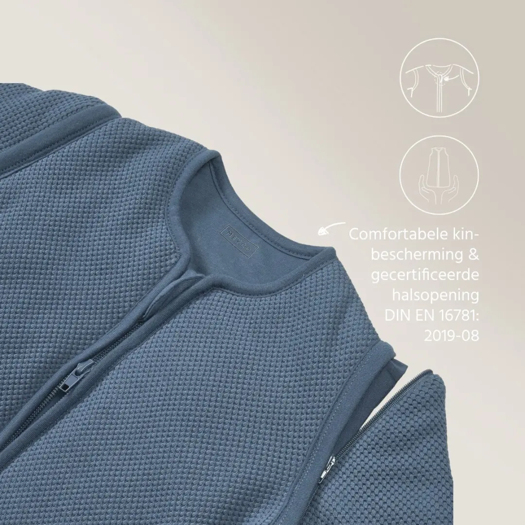 Meyco Studio Collection Baby Slaapzak - 2.5 TOG - Indigo - afbeelding 3 van 6