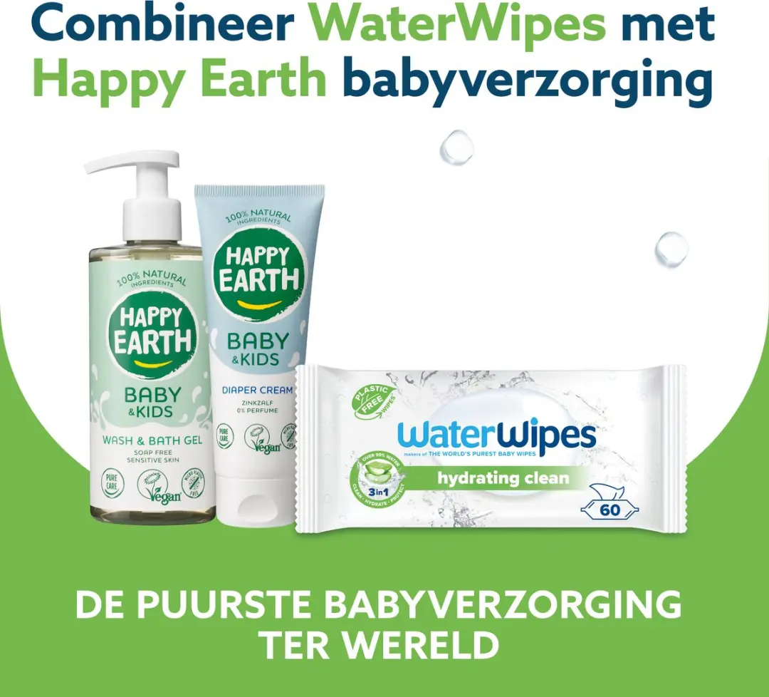 WaterWipes Hydrating Clean Billendoekjes 720 Stuks