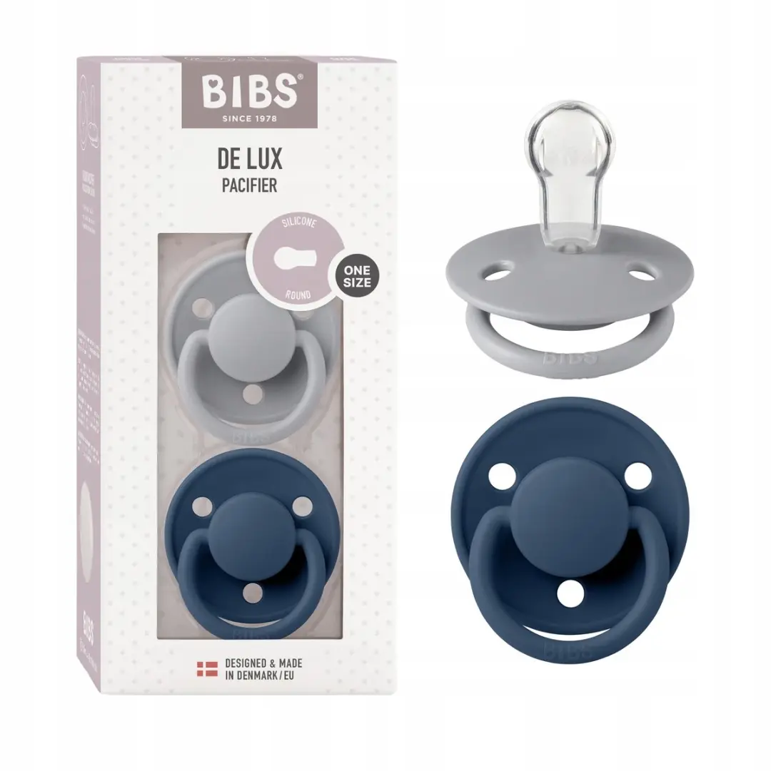 BIBS De Lux Ronde Siliconen Speen 0-36m