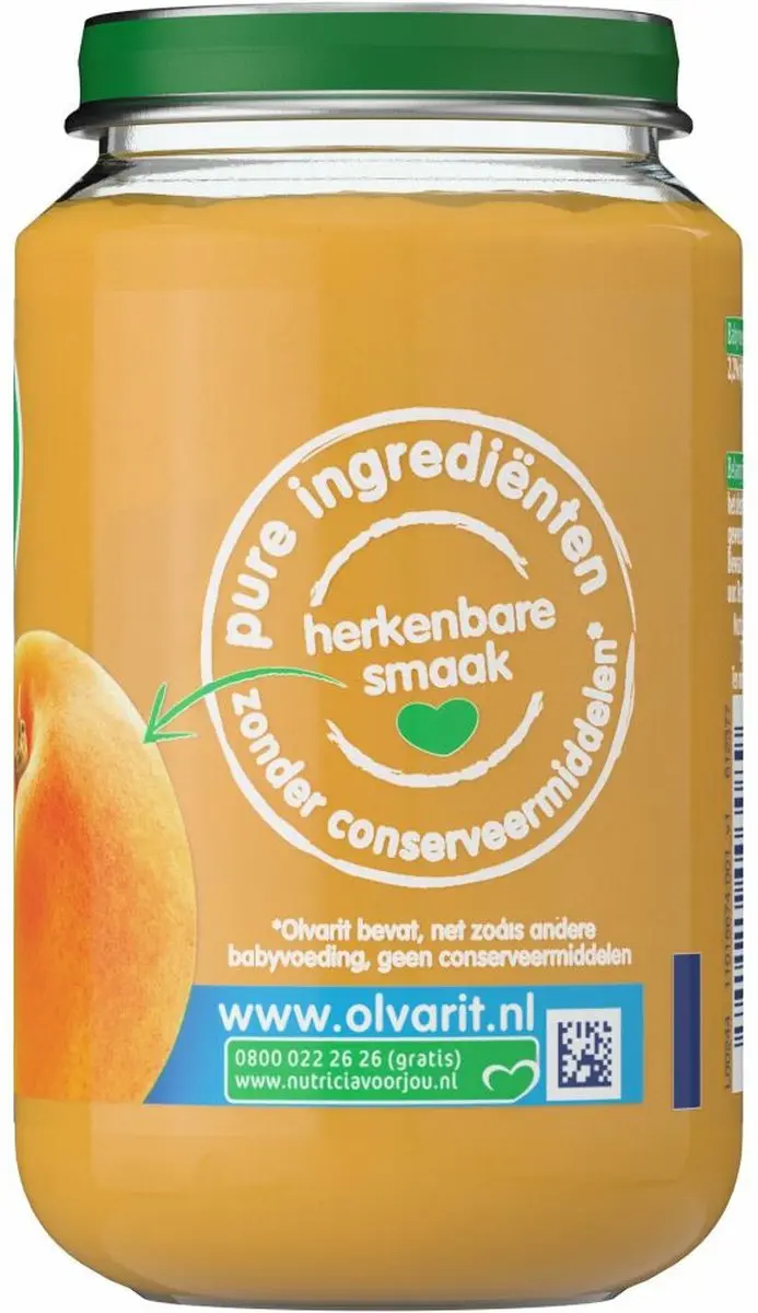Olvarit Babyvoeding Abrikoos Appel Banaan 8M+ 200g