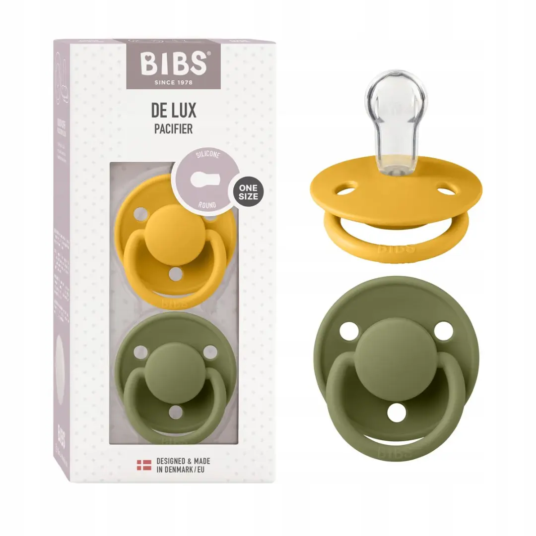 BIBS De Lux Siliconen Speen 0-36m Set van 2