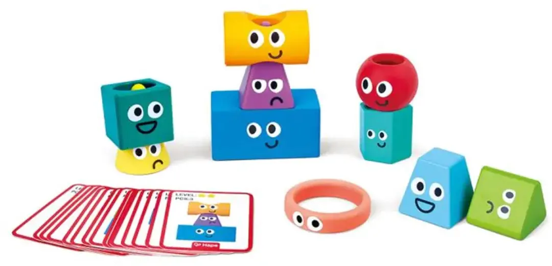 Hape Montessori Stapelblokken Multicolor - afbeelding 6 van 6