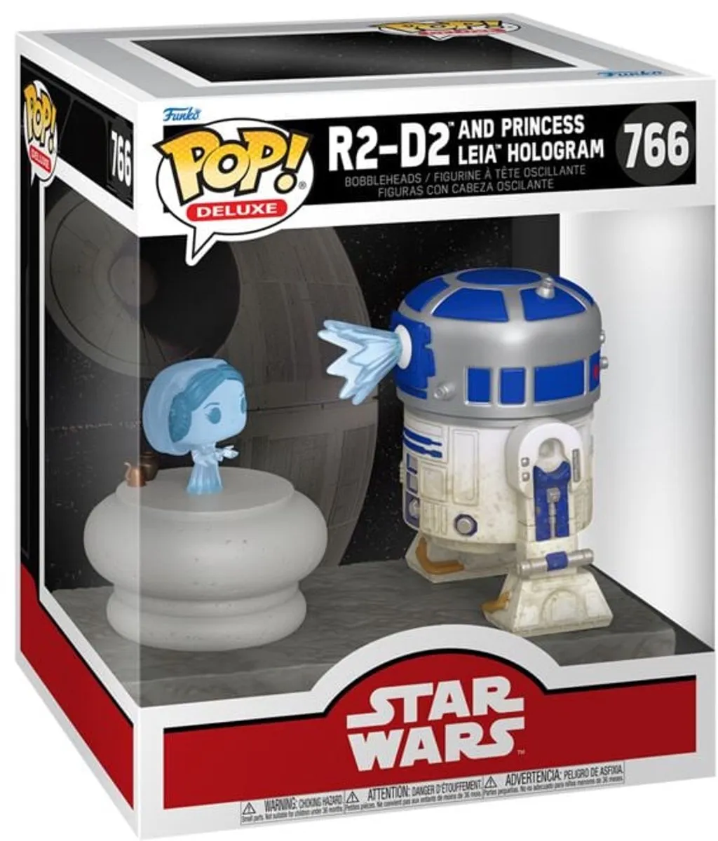 Funko Pop! R2-D2 & Princess Leia Hologram 766