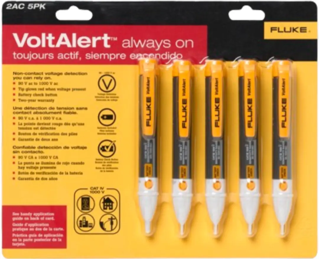 FLUKE spanningszoeker FLK2AC/90-1000V5PK van 90 tot 1000V AC set van 5 stuks (38