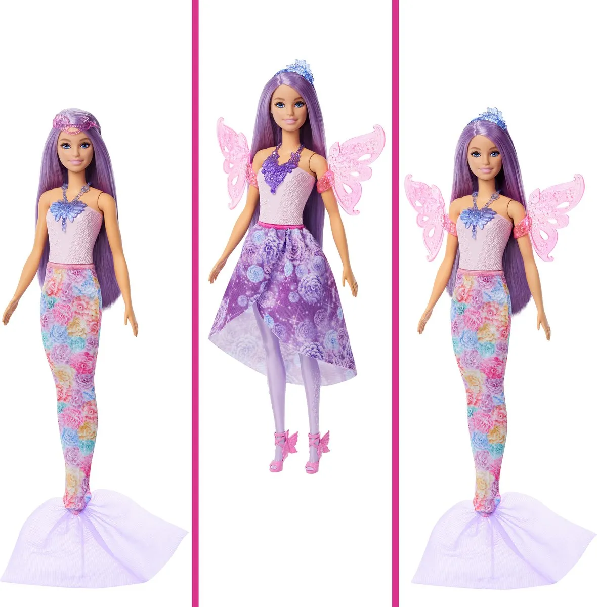 Barbie Pop Fantasiemodeset JCP74 - Lichtroze - afbeelding 6 van 6