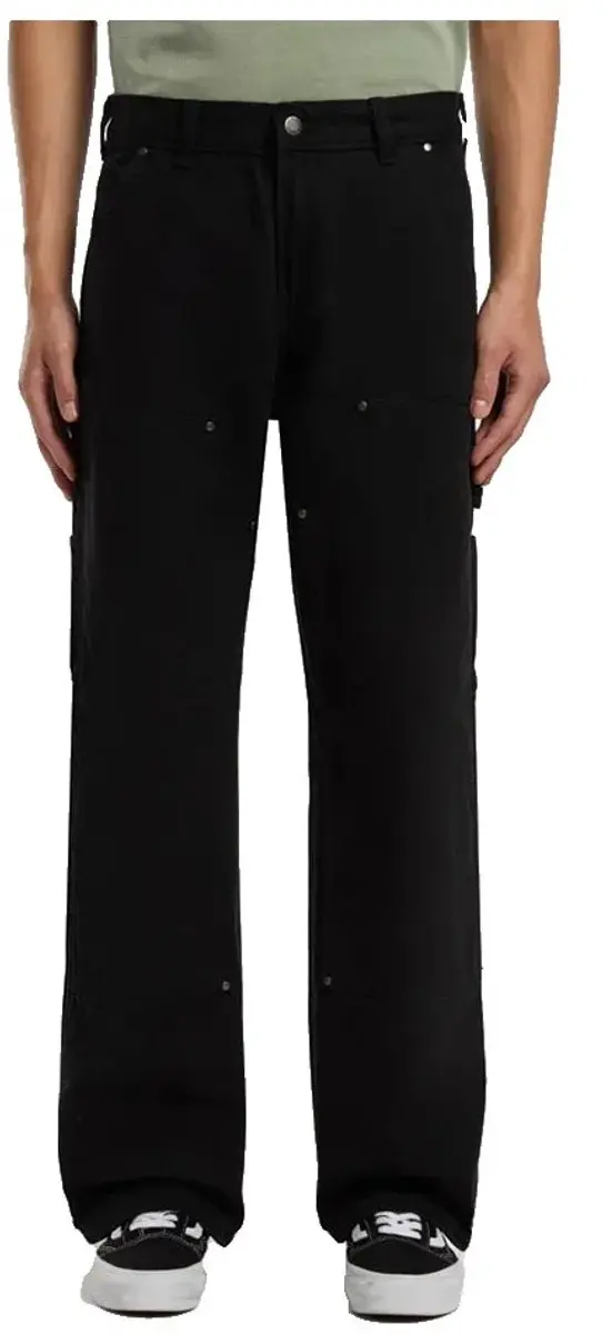Dickies Double Knee Canvas Carpenter Broek Zwart 34 / 32 Man