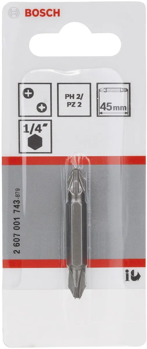 Bosch DUBBELBITXH-TORS/PH2 PZ2 - 3 Stuks