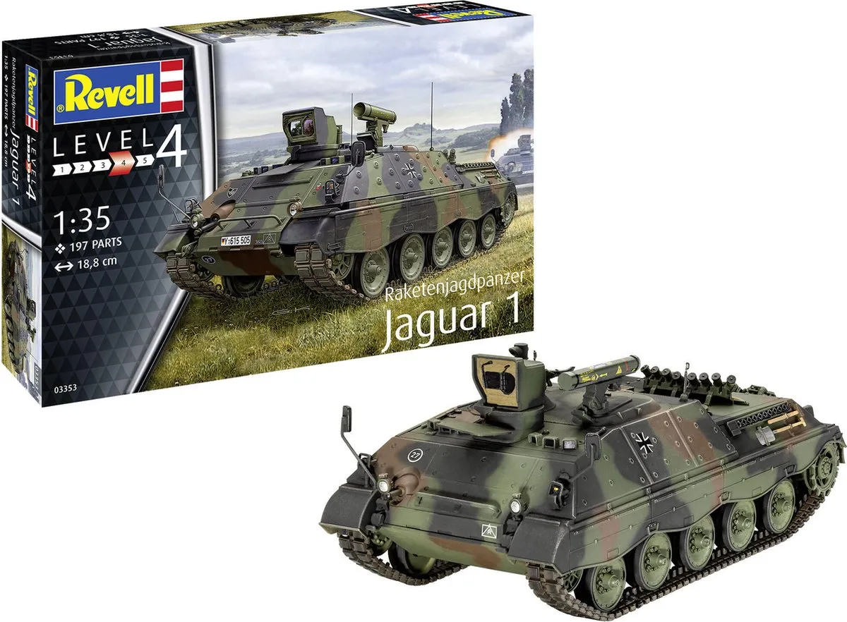 Revell Raketenjagdpanzer Jaguar 1 Modelbouwpakket 1:35 - Multi