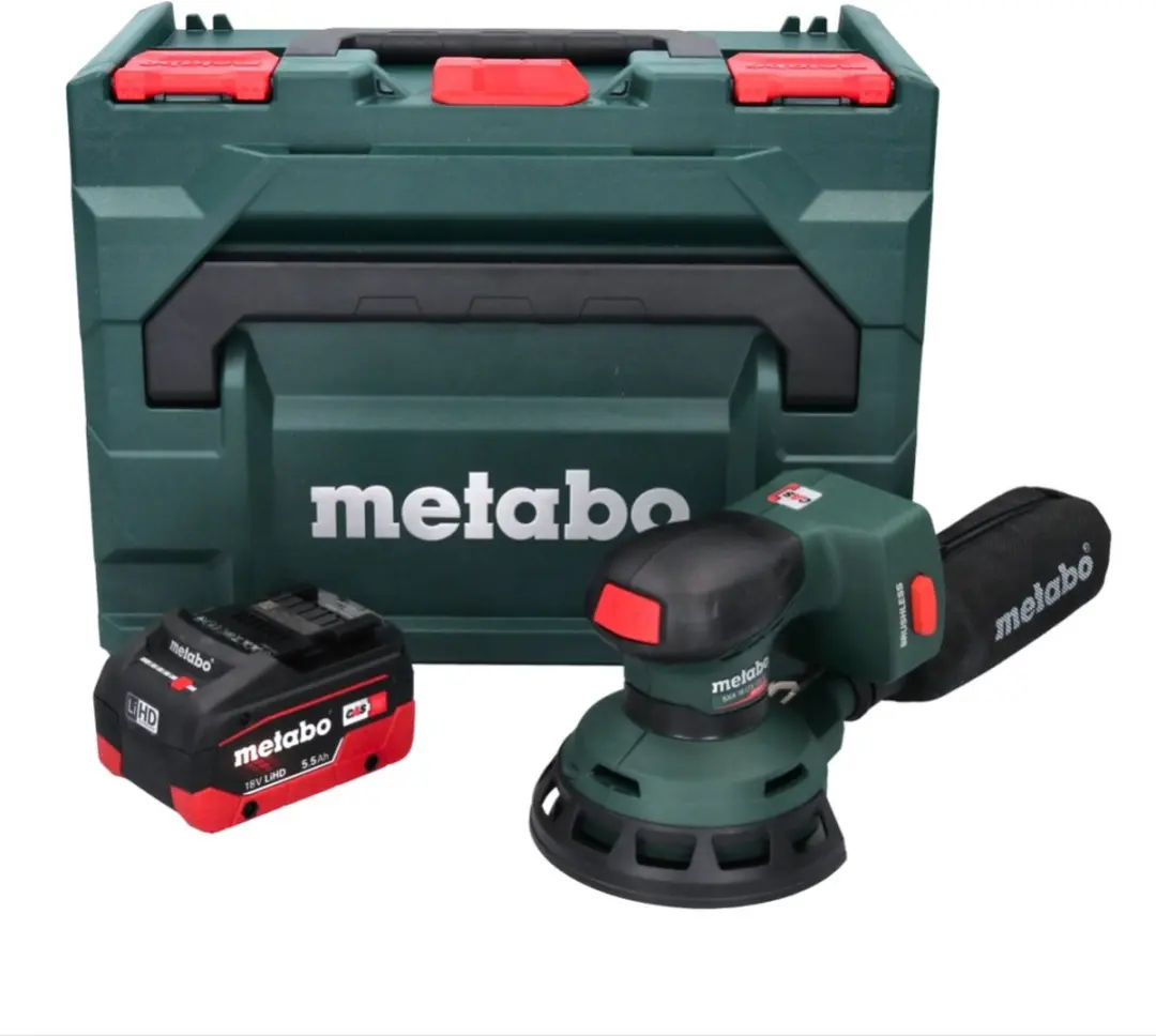 Metabo SXA 18 LTX 125 BL Excenterschuurmachine 18V - 125mm - 5,5Ah - afbeelding 2 van 5