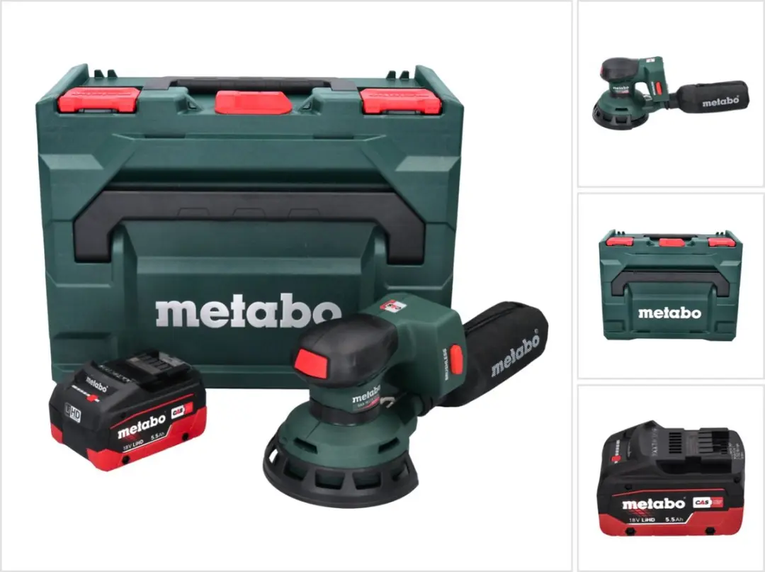 Metabo SXA 18 LTX 125 BL accu excenterschuurmachine 18 V 125 mm borstelloos + 1x