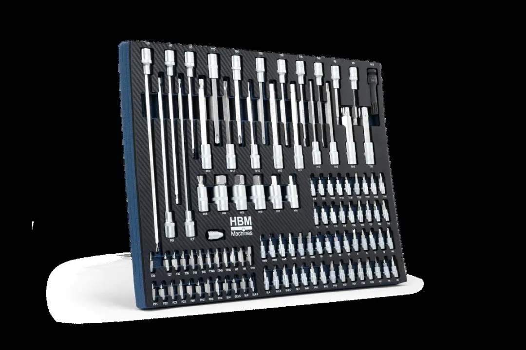 HBM inlay met doppenset, bitset 101-delig