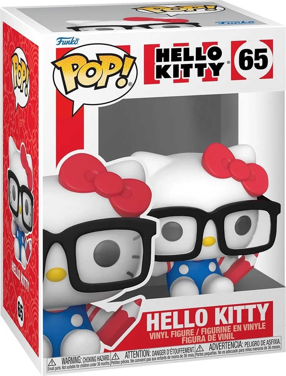 Funko Pop Hello Kitty Nerd - Sanrio Figuur 9,5cm - Multi