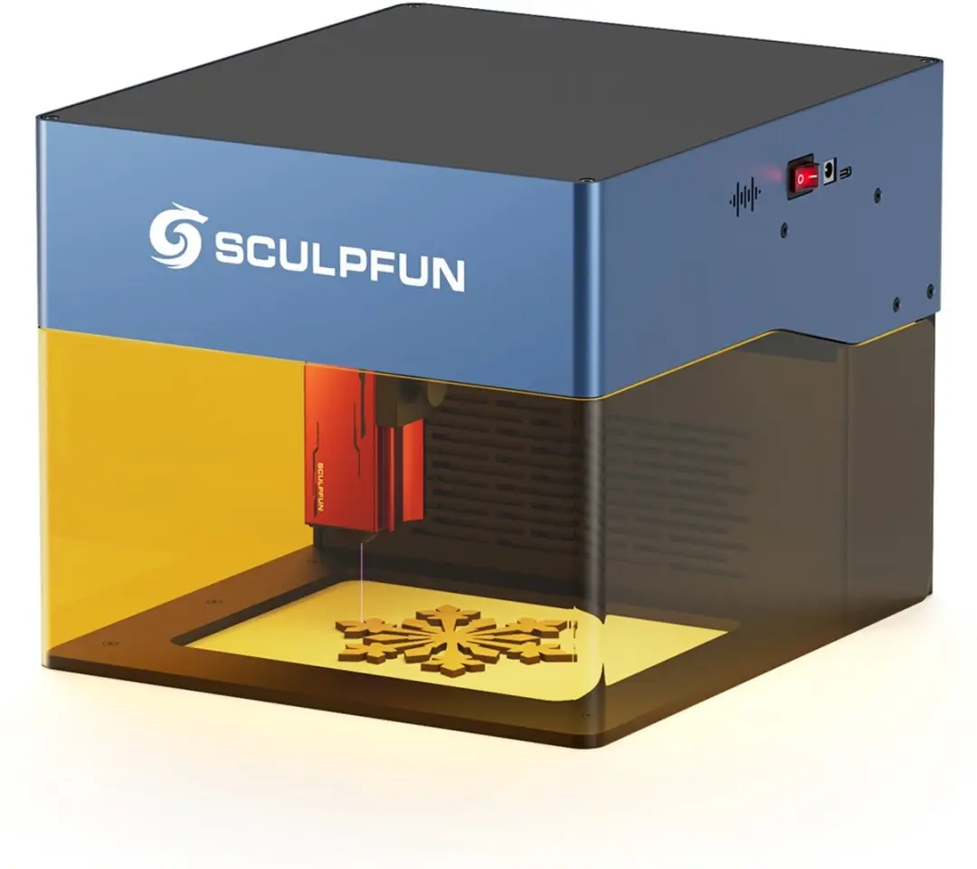 SCULPFUN iCube Pro 5W lasergraveerder, laservlek van 0,06 mm, graveersnelheid va