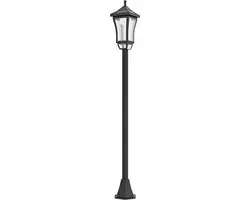 Outsunny-buitenlamppaal-ABS-15x15x127cm-Zwart