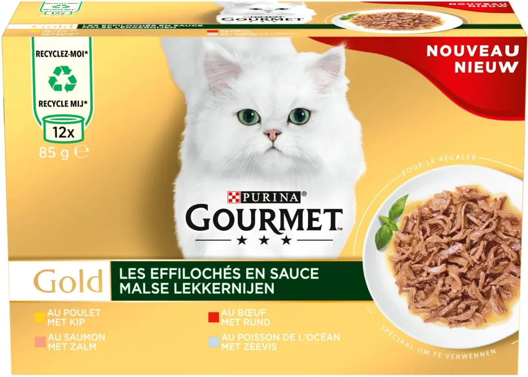 Gourmet Gold Malse Lekkernijen Kat - Kip 85g