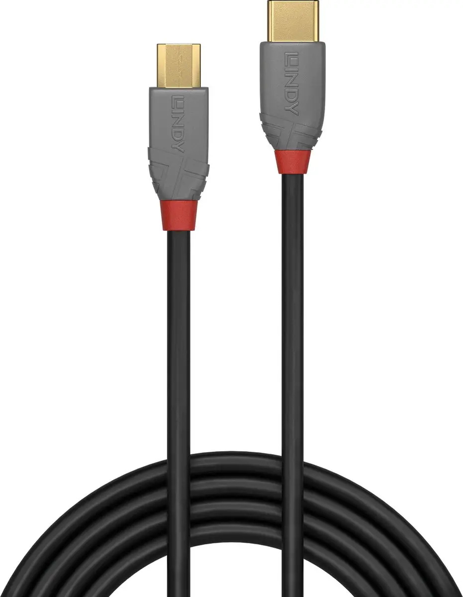 Lindy 36891 USB-kabel USB-C naar Micro-B 1m - Zwart/Grijs - afbeelding 5 van 6