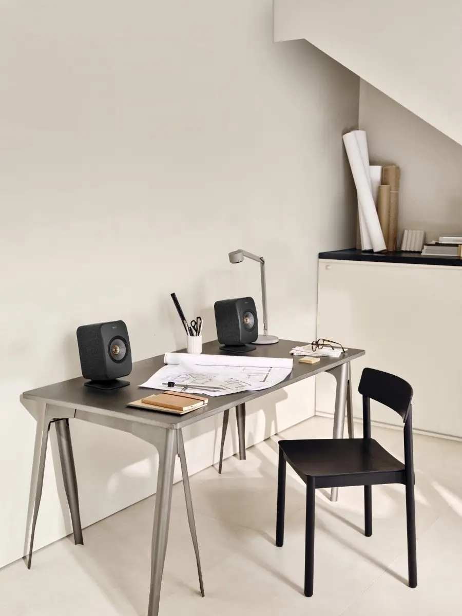 KEF LSX II Wireless Boekenplankluidsprekers - Zwart
