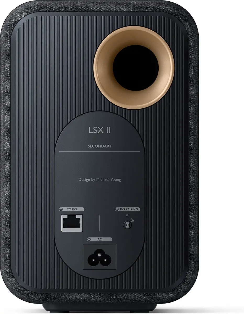 KEF LSX II Wireless Boekenplankluidsprekers - Zwart