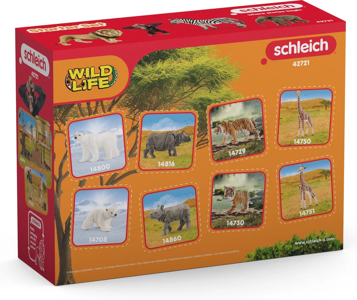 Schleich WILD LIFE Afrika Starter Set 42721 - Multikleuren