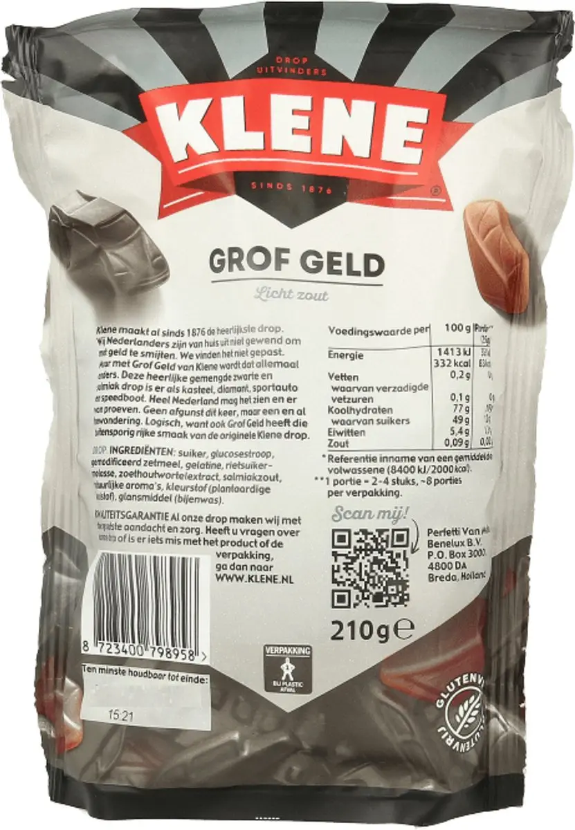 Klene Grof Geld 210g - afbeelding 3 van 3