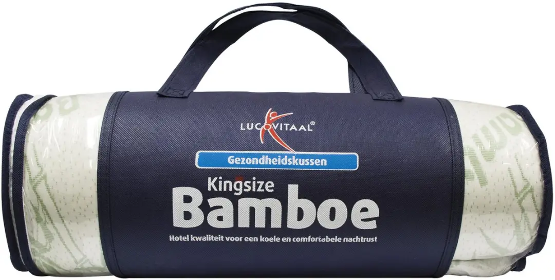 Lucovitaal Kingsize Bamboe Kussen 66x50cm - Wit - afbeelding 2 van 6