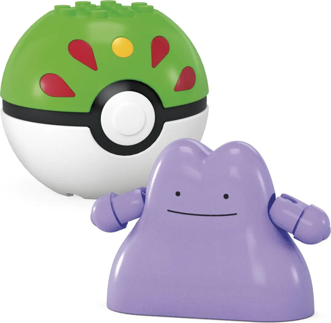 Mattel Mega Pokémon Bouwset Pikachu & Ditto - 2 Figuren - afbeelding 3 van 6