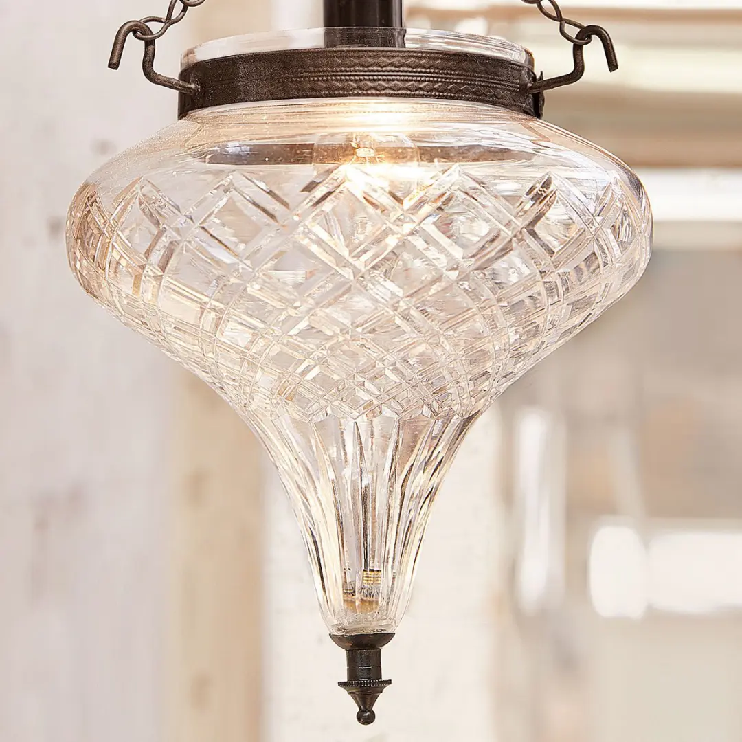Loberon Hanglamp Gaidouras - Ø14cm - Heldere kap/Zwart - afbeelding 5 van 6