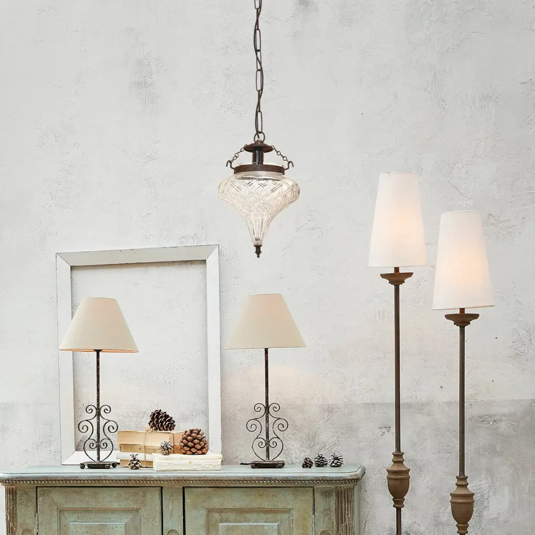 Loberon Hanglamp Gaidouras - Ø14cm - Heldere kap/Zwart - afbeelding 6 van 6