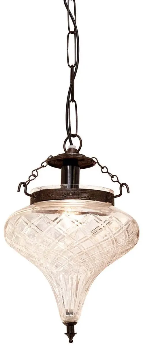 Loberon Hanglamp Gaidouras - Ø14cm - Heldere kap/Zwart - afbeelding 2 van 6