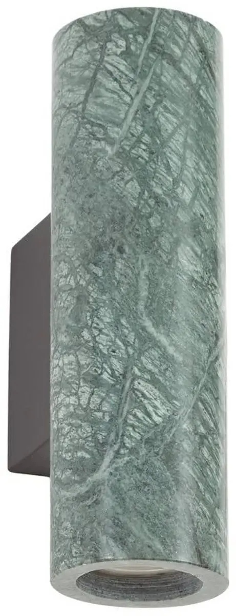 Lucande Wandlamp 2-Lichts GU10 - 23cm - Groen Gemarmerd