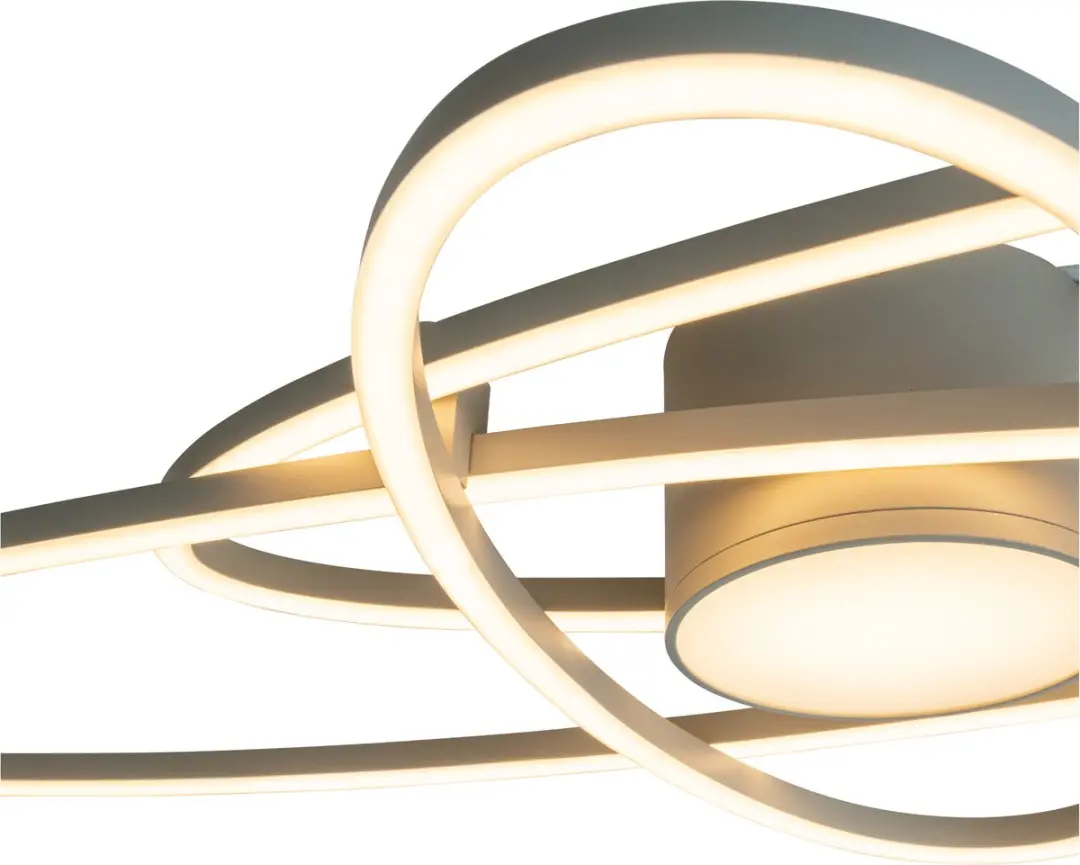 Lucide Galactica Plafonnière LED - 60W CCT 2700K/4000K - Taupe - afbeelding 5 van 6