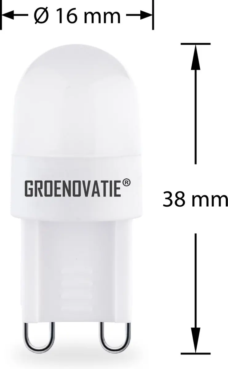 Groenovatie LED Lamp G9 1W - Mat - Warm Wit - afbeelding 3 van 5
