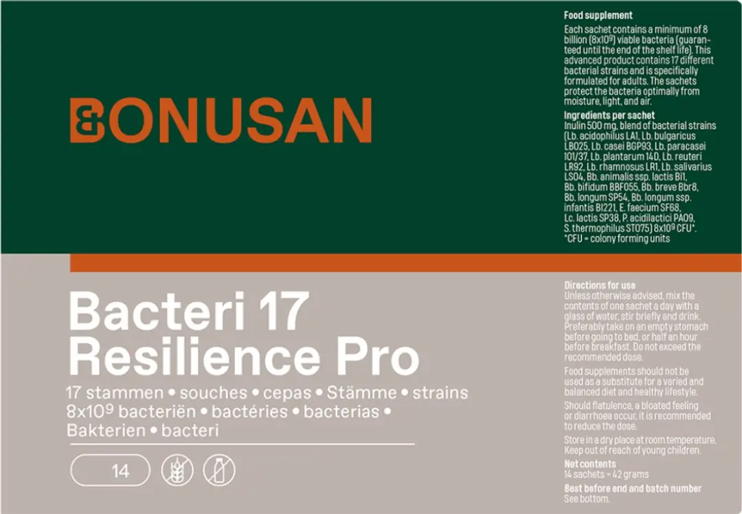 Bonusan Bacteri 17 Resilience Pro - 14 Sachets
