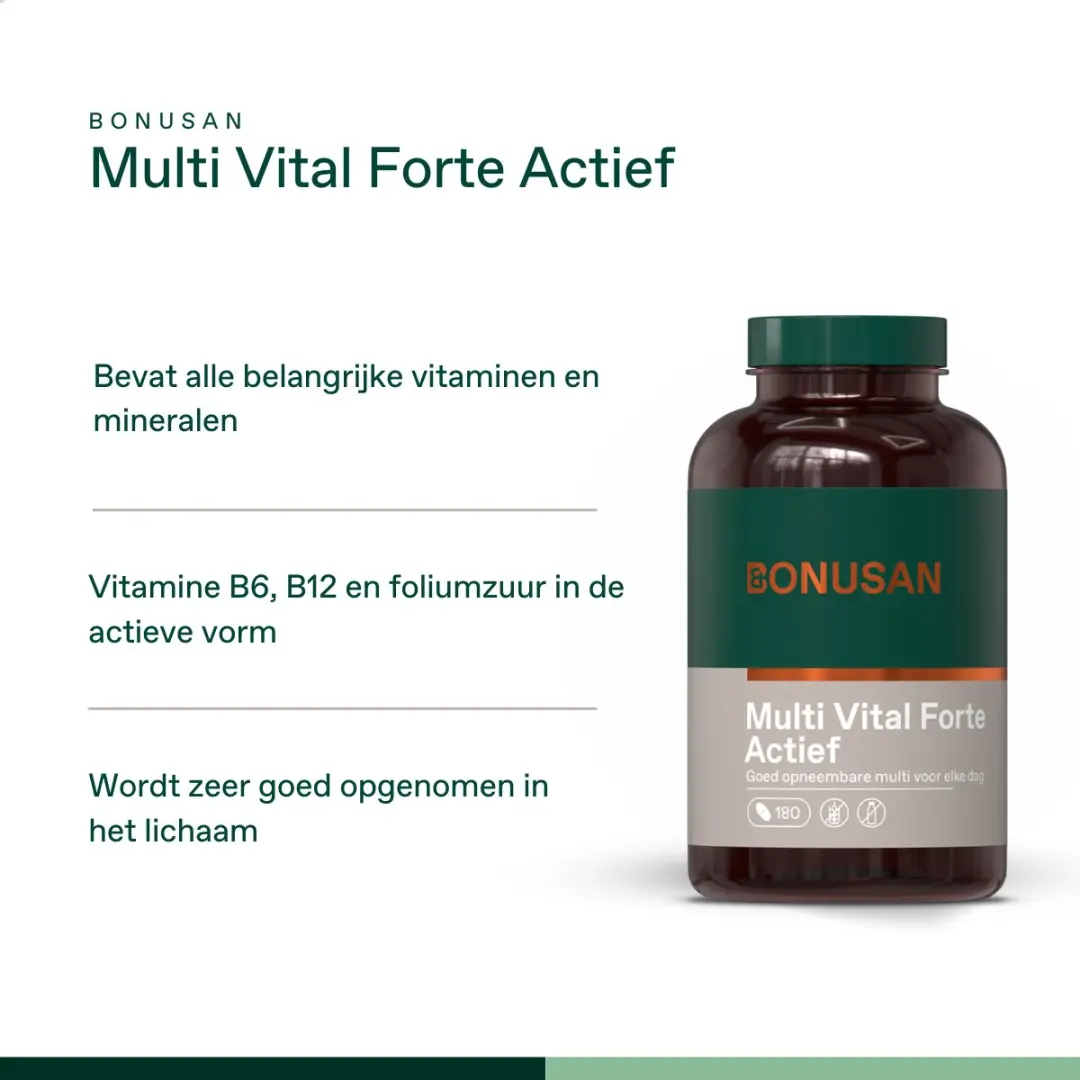 Bonusan Multi Vital Forte Actief 180 Capsules