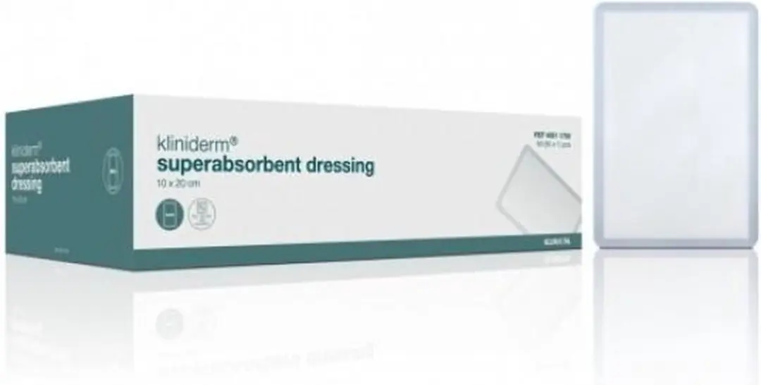 Kliniderm Superabsorberend verband steriel 10x20cm Klinion