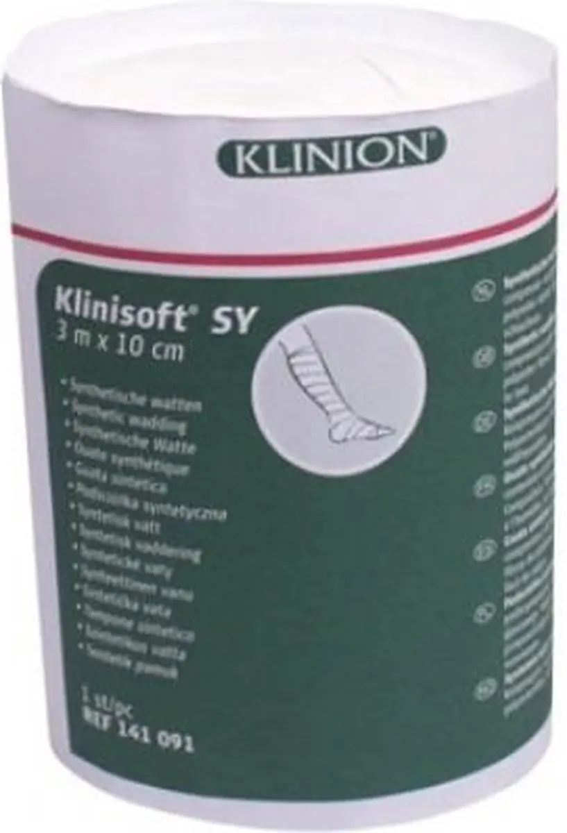 Klinion klinisoft sy synthetische watten 3m x 10cm Klinion