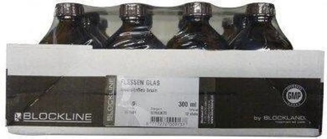 Blockland Medicijnfles Gedrukt Bruin 300ml