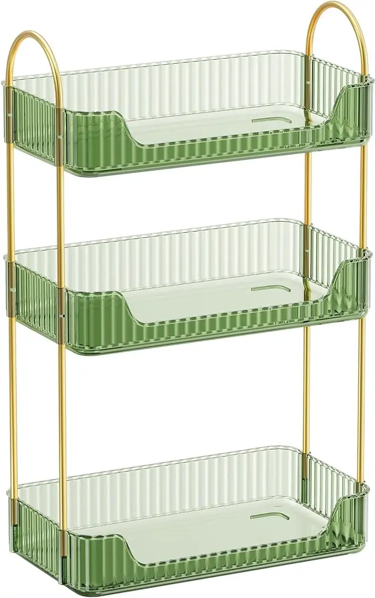 Songmics Make-uporganizer 3-laags - Lichtgroen