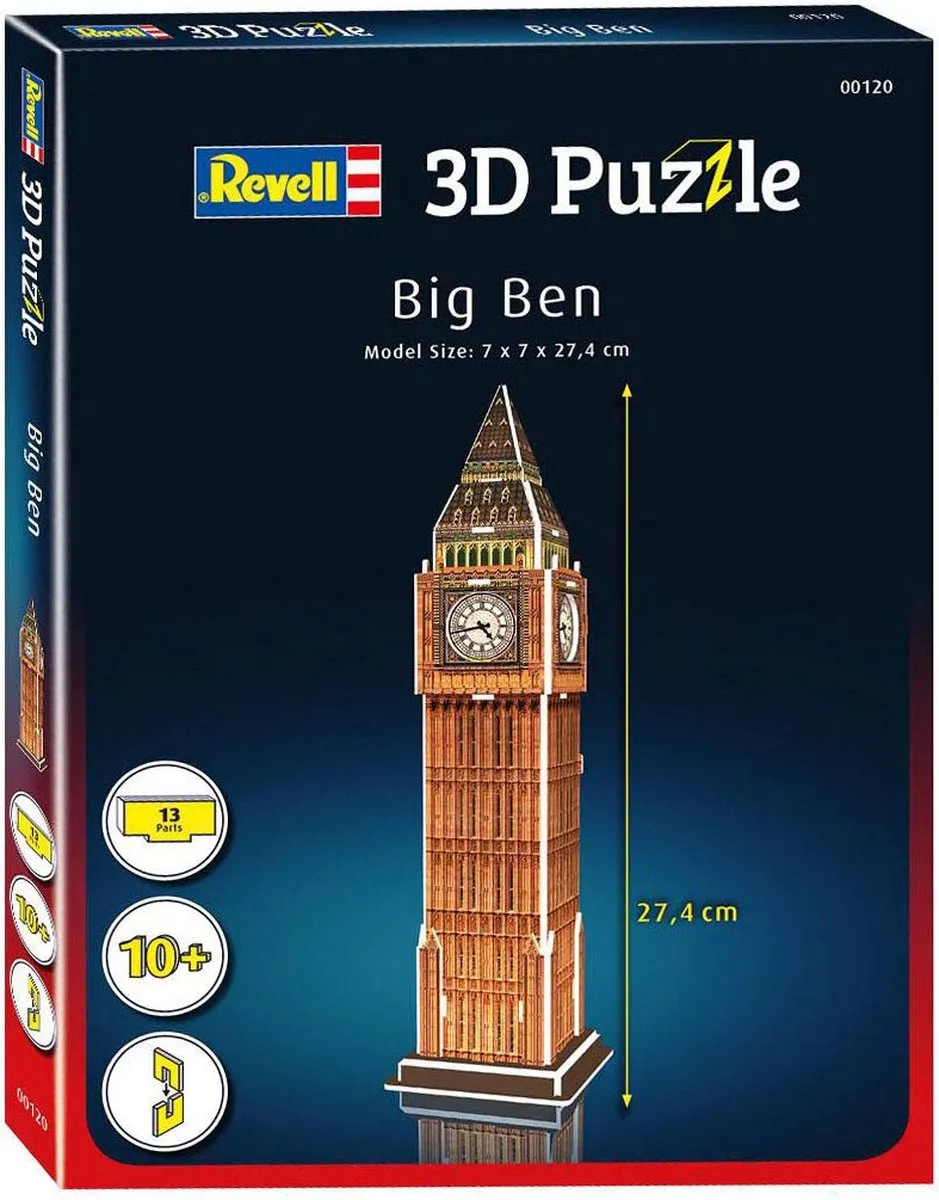 Revell Big Ben 3D Puzzel 13 Stuks - Multi